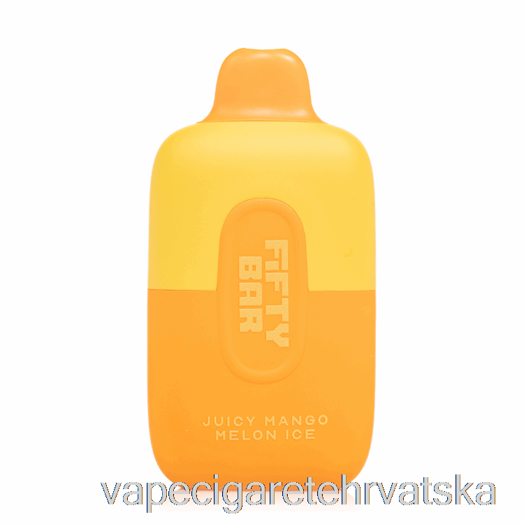 Vape Cigarete Fifty Bar 6500 Za Jednokratnu Upotrebu Sočni Mango Dinja Led